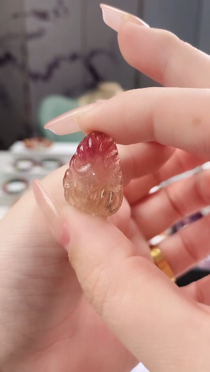 【闪购商品】碧玺凤九吊坠未镶嵌多人多样性发其一