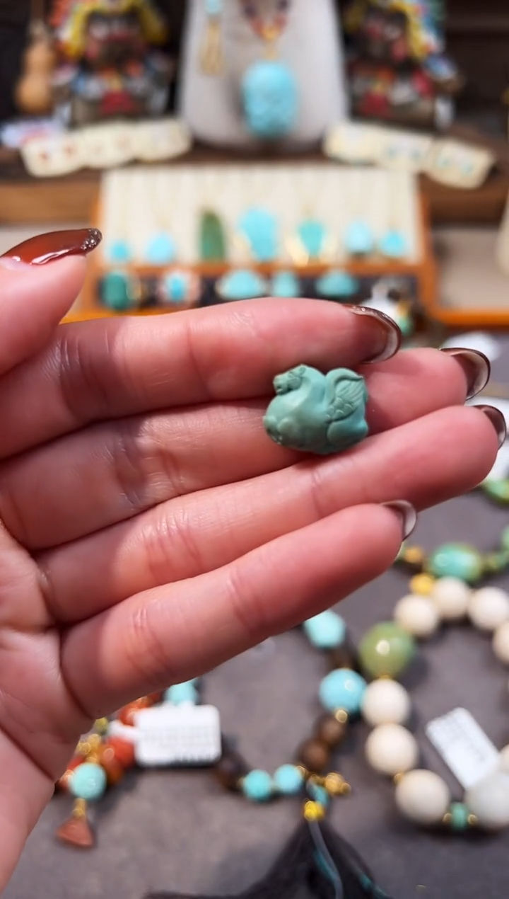 未镶嵌绿松石配饰唐马