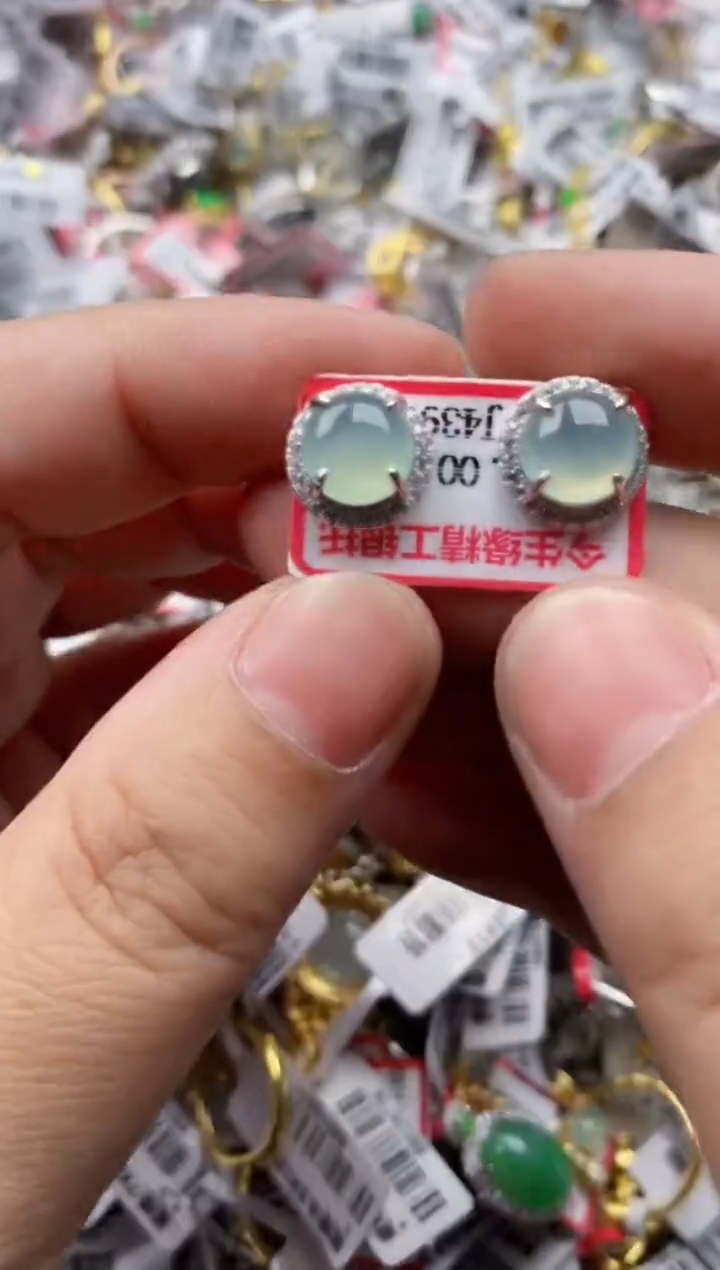 【闪购商品】翡翠戒指银S925镶嵌333333---6