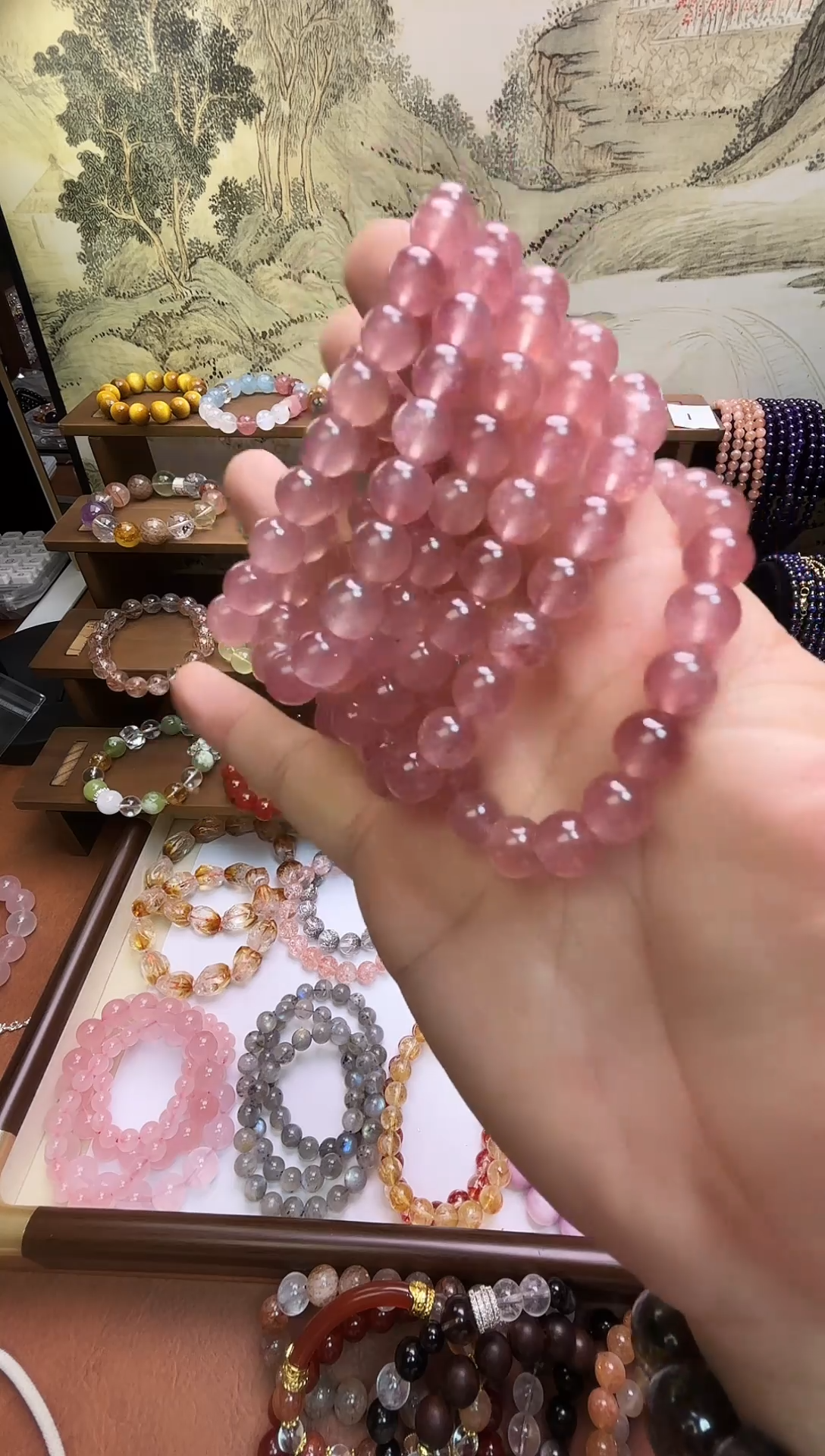未镶嵌手串水晶手串
