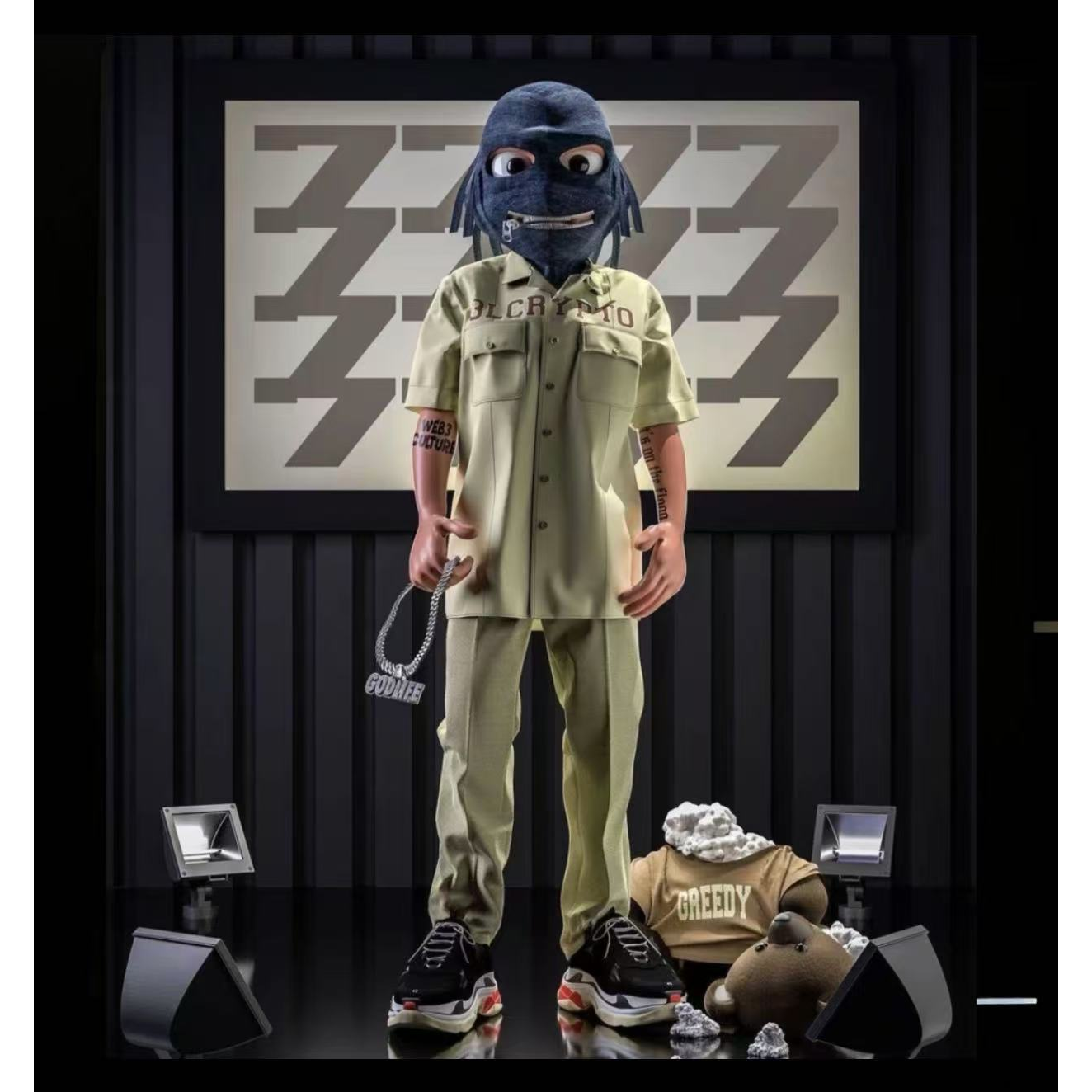 【锋】25765高奢潮牌男装白鸭绒连帽羽绒服冬季加厚防寒保暖外套