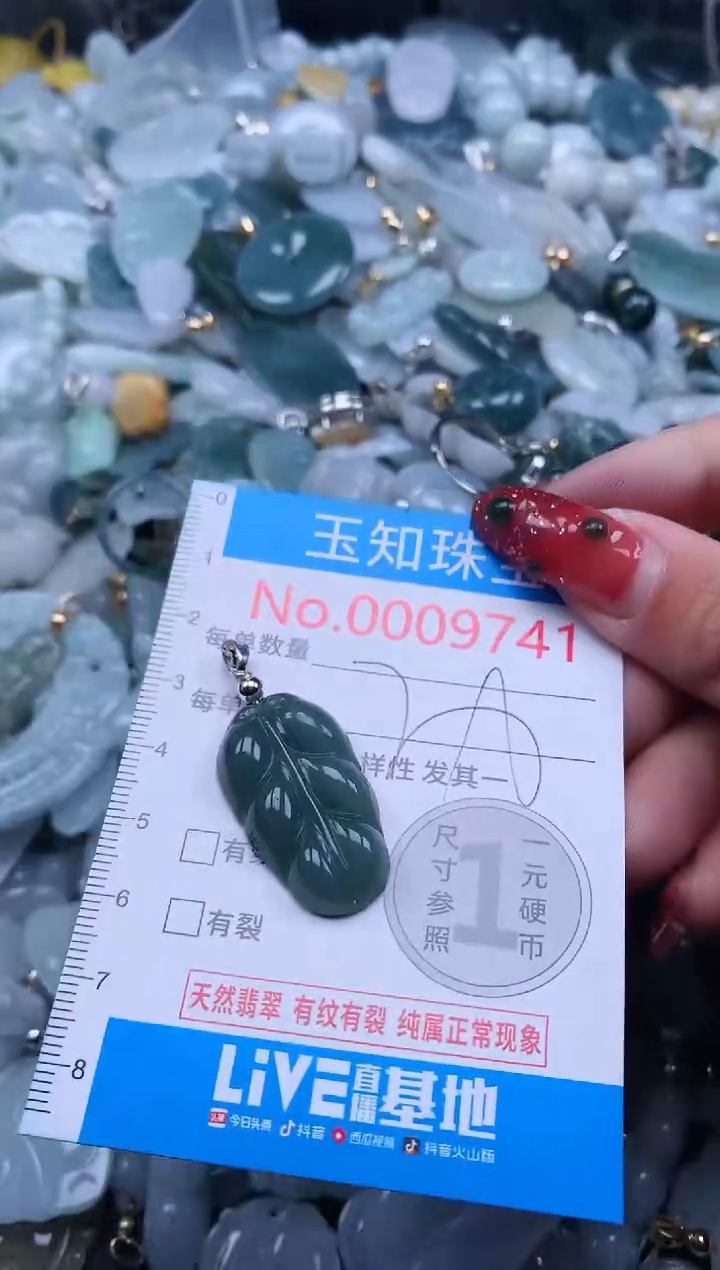 【闪购商品】翡翠吊坠(不含链)未镶嵌9741