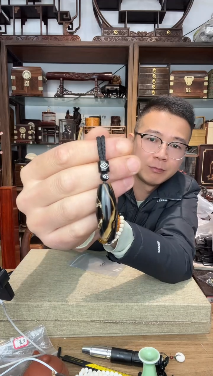 乌木类书架暗*香568小六桶珠