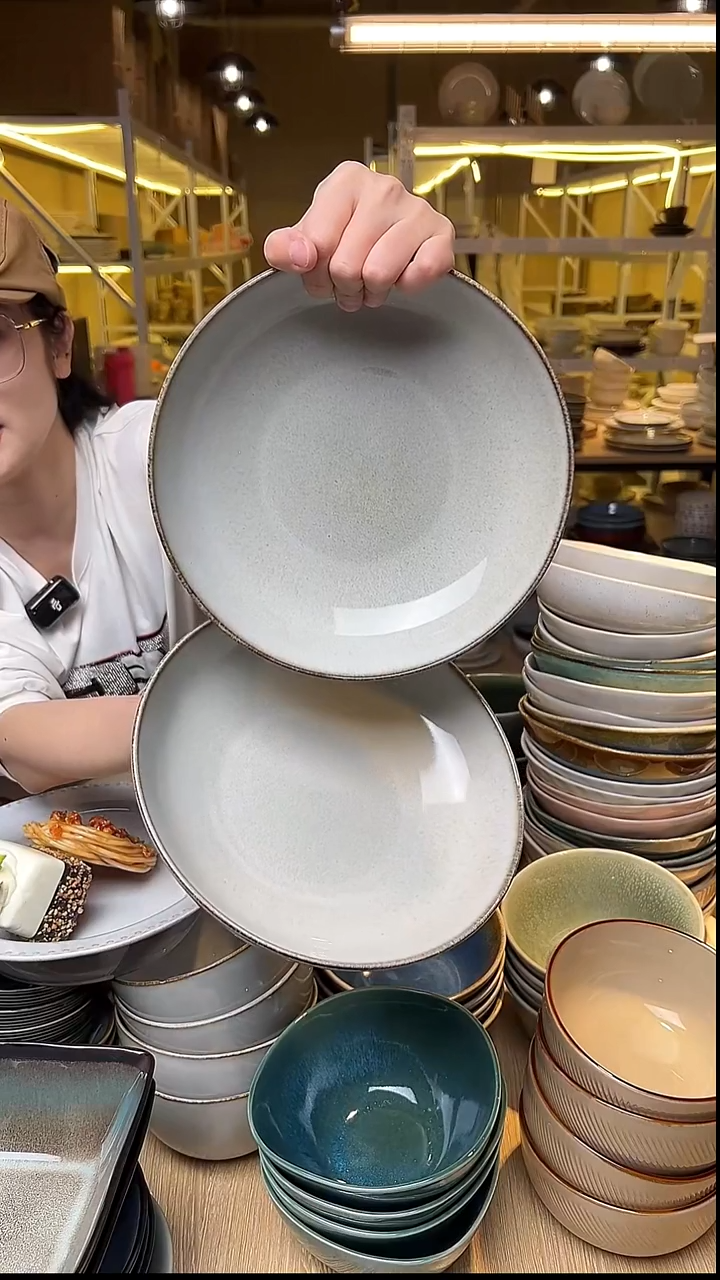 瓷228外贸尾货窑变釉下彩默认微瑕