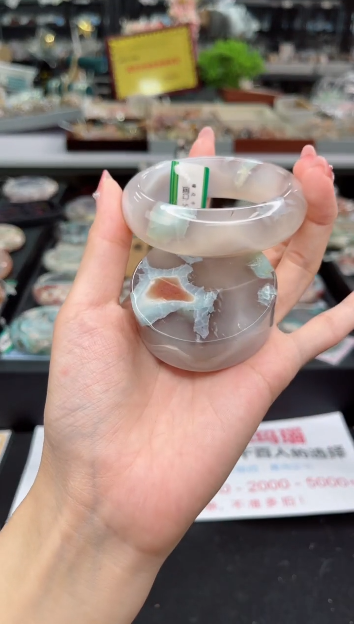 【闪购商品】石英质玉手镯未镶嵌54圈口（赠品镯心）6561564