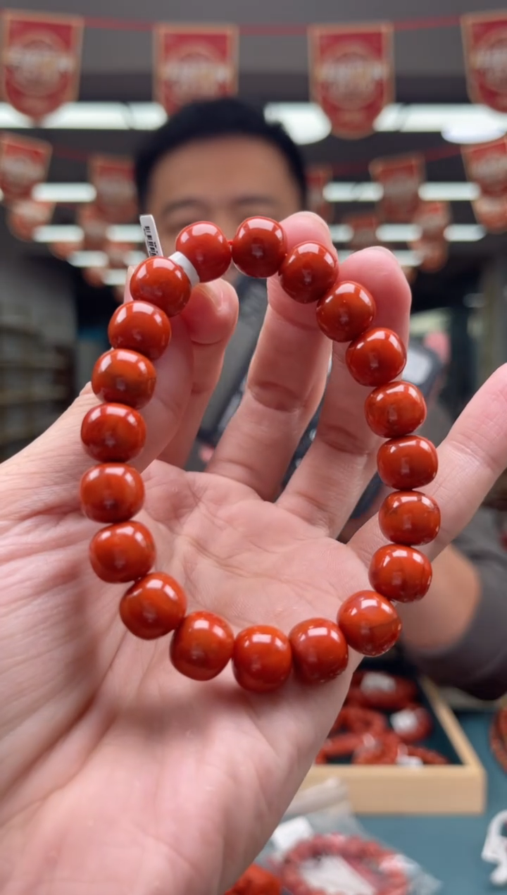 【闪购商品】南红玛瑙A29未镶嵌11mm瓦西老型单圈-多样性发一件