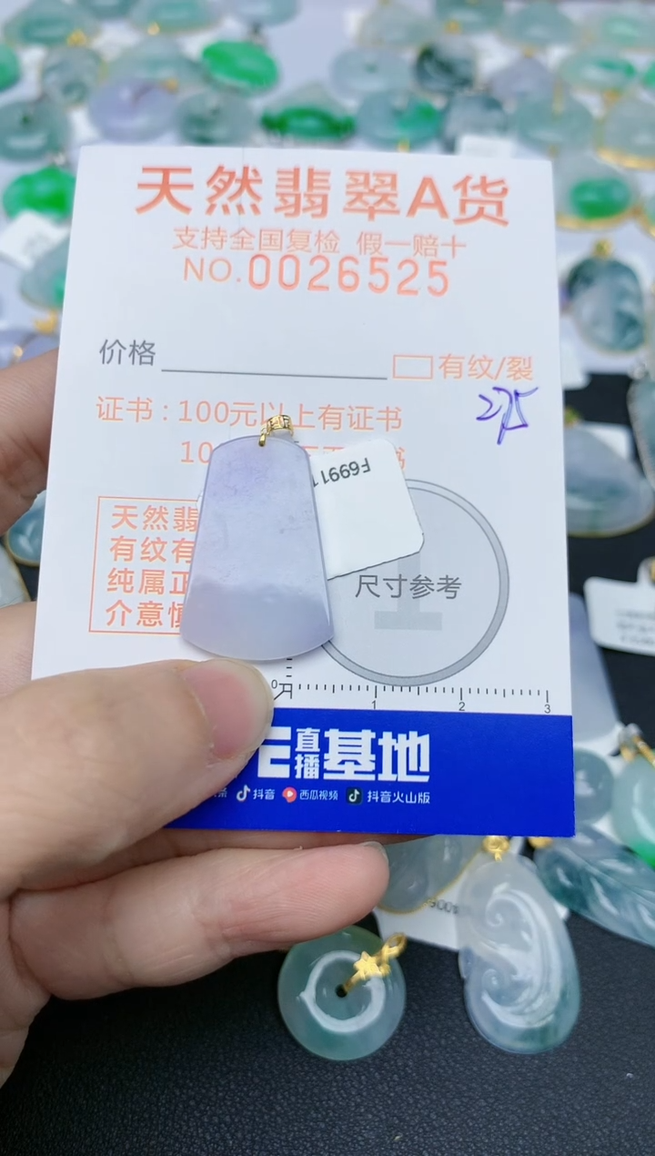 【闪购商品】翡翠颈饰18K金镶嵌天然翡翠A货    275