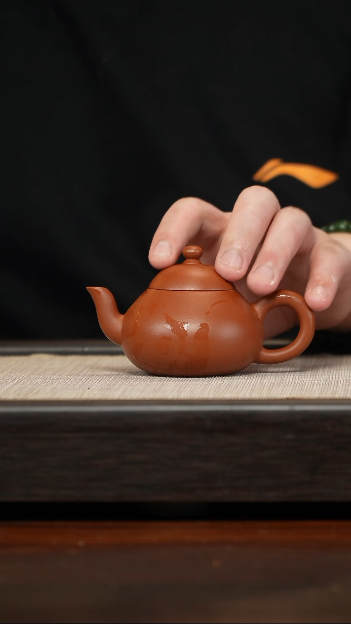 【闪购商品】紫砂茶壶朱泥梨型