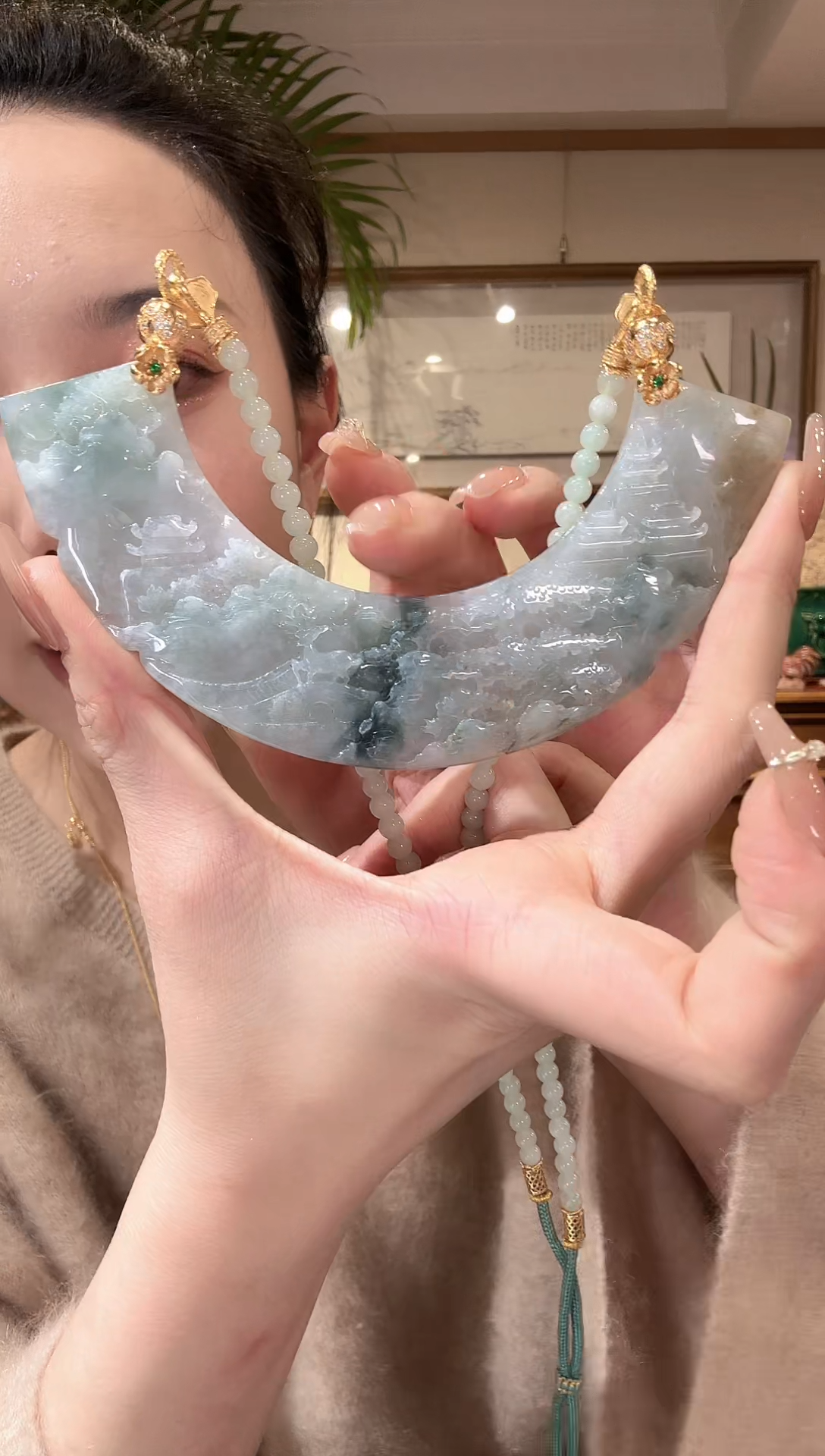 【闪购商品】翡翠颈饰未镶嵌国风