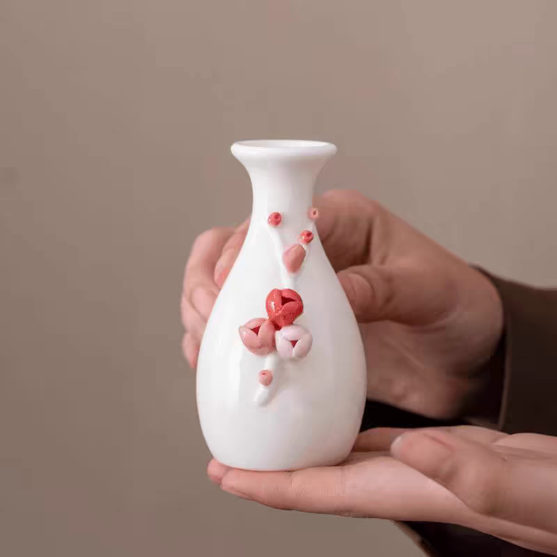 【闪购商品】手工捏花小肚花瓶@@X028