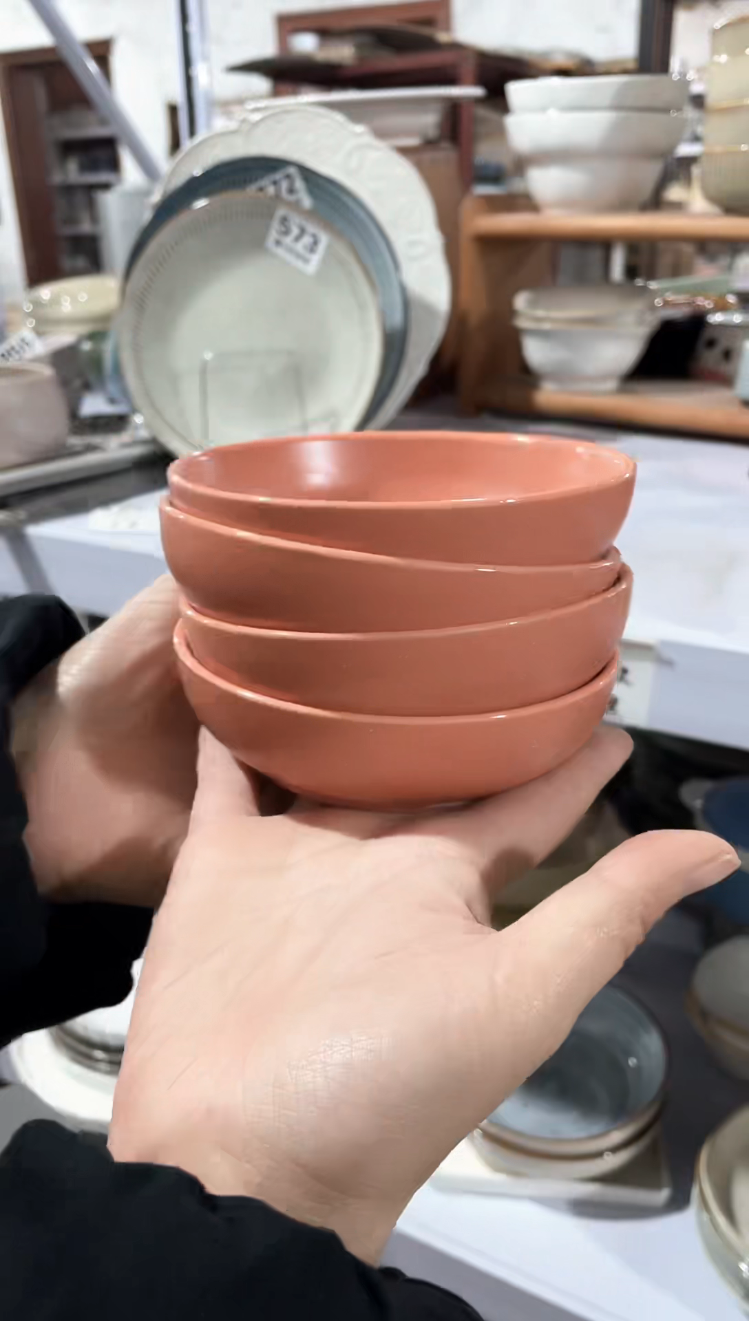 【闪购商品】碗微瑕（4件套）橘色火锅碗