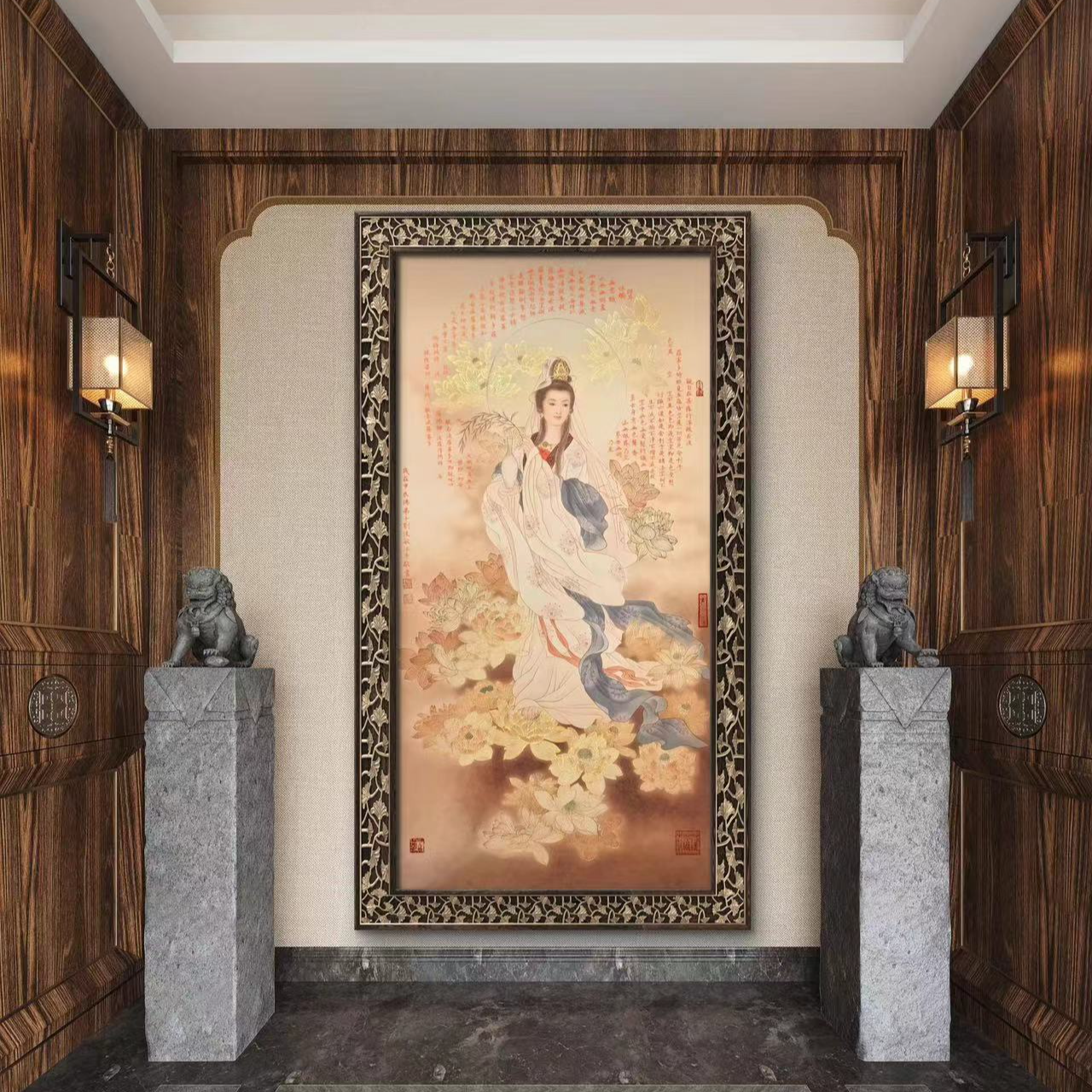 刘俊敏教授代表作《观音造像》