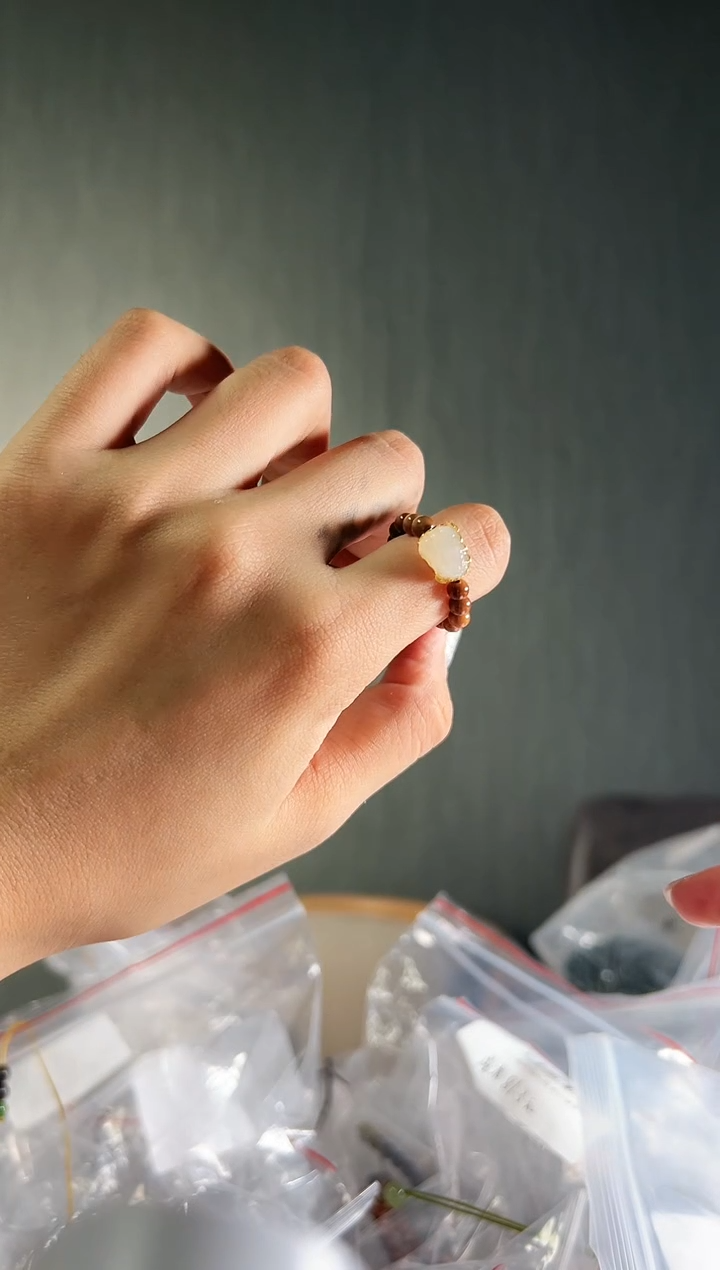 和田玉戒指未镶嵌貔貅库克戒指