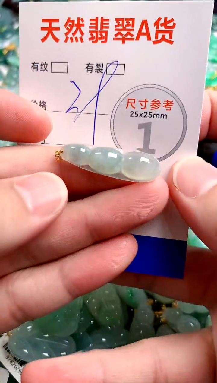 翡翠18K金镶嵌颈饰13003304