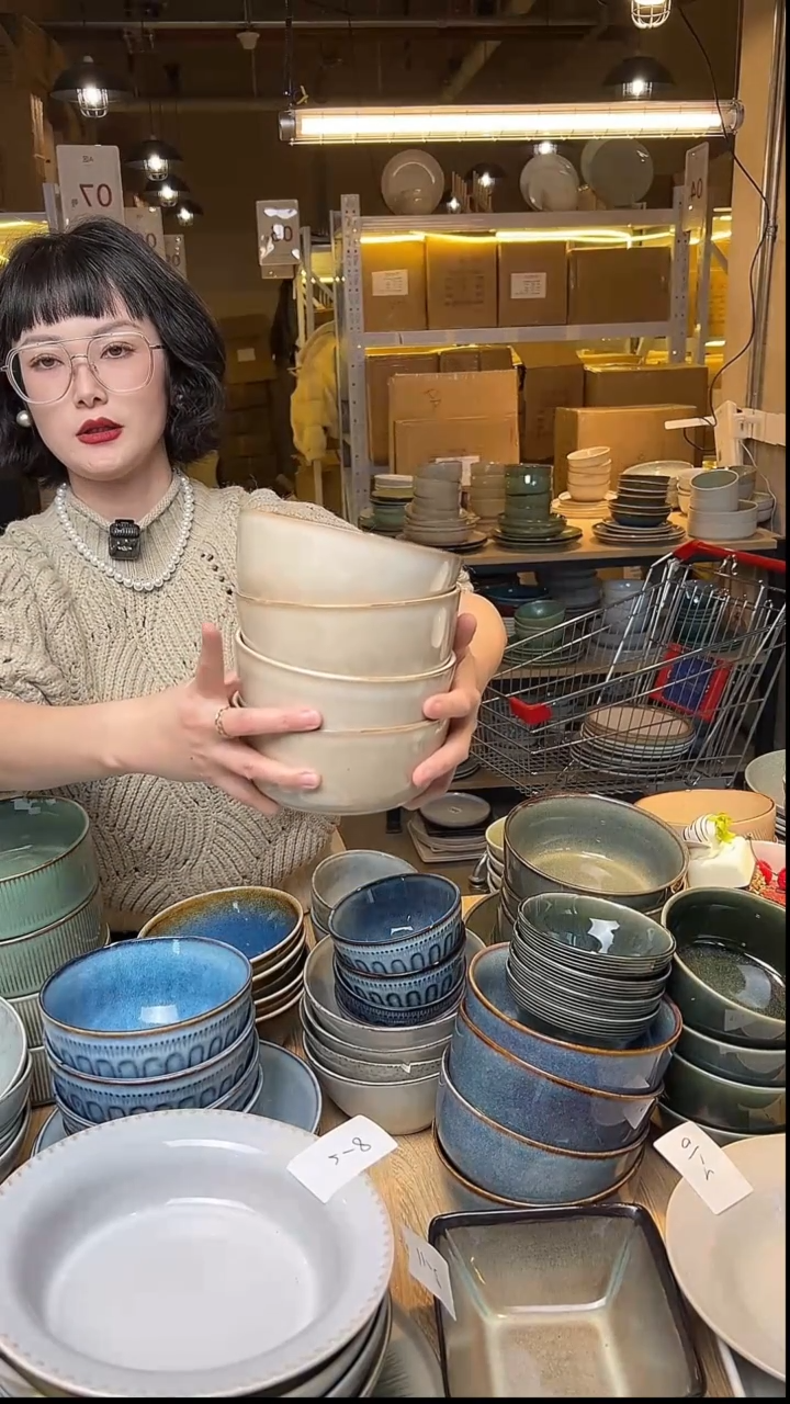 瓷49外贸尾货窑变釉下彩默认微瑕