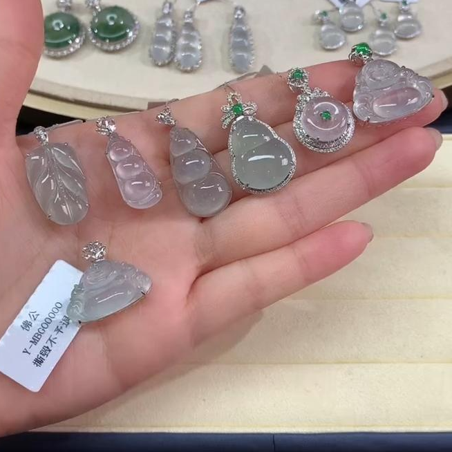 【可心彩虹盘】翡翠-18K金-多样性发一件-KX07|CXQ21