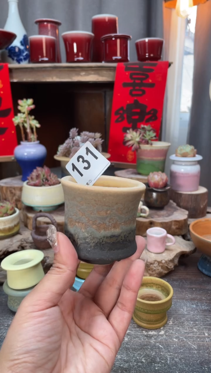 【闪购商品】摆件131知木小芳花盆