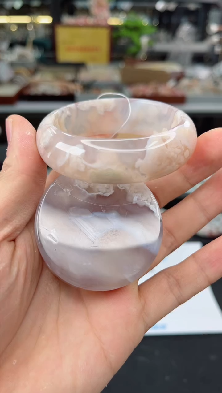 【闪购商品】石英质玉手镯未镶嵌53圈口（赠品镯心）3536014