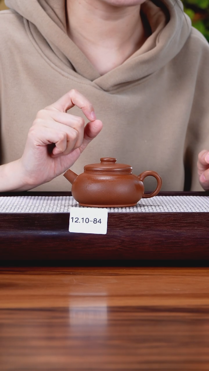 茶壶紫砂12.10-84  朱泥 巨轮130