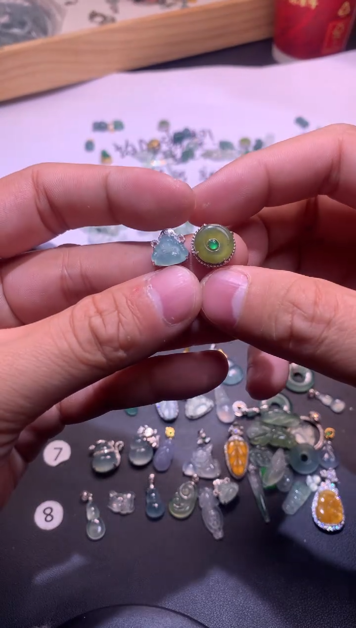 【闪购商品】翡翠吊坠(不含链)银S925镶嵌1