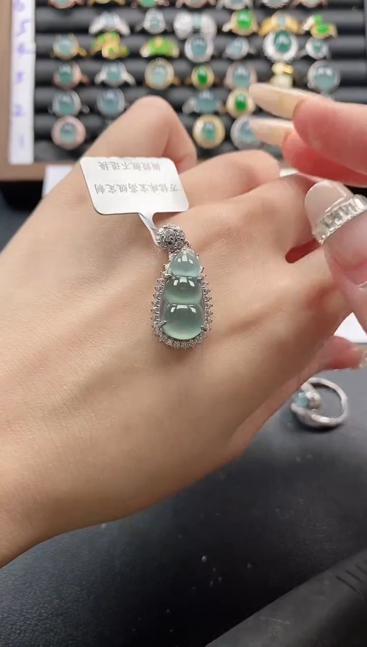银S925镶嵌戒指翡翠51151