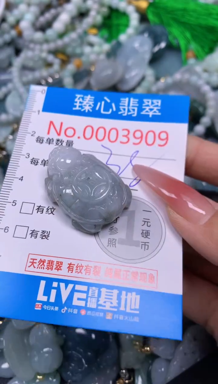 【闪购商品】翡翠颈饰未镶嵌含绳0003909