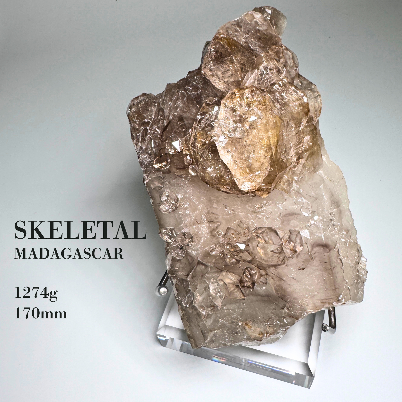 *特大【骨干闪灵/马达加斯加】独特紫晶矿物标本摆设收藏