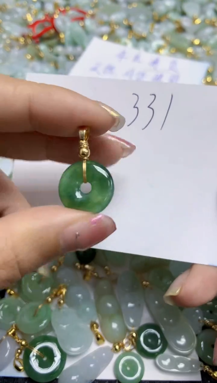 【闪购商品】翡翠颈饰合金天然A货翡翠