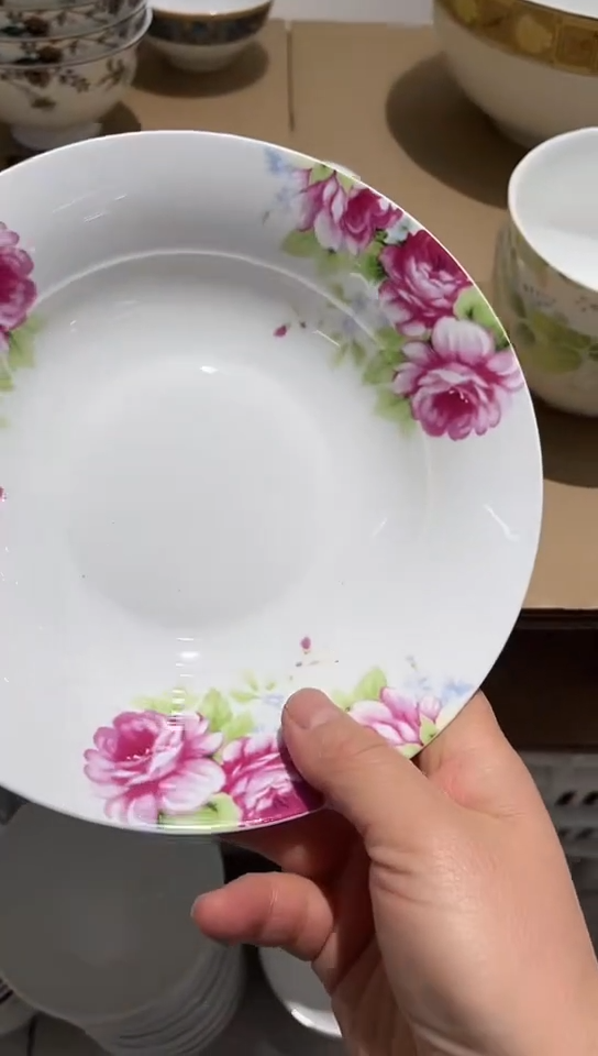 瓷2个7.5英寸汤盘国色天香