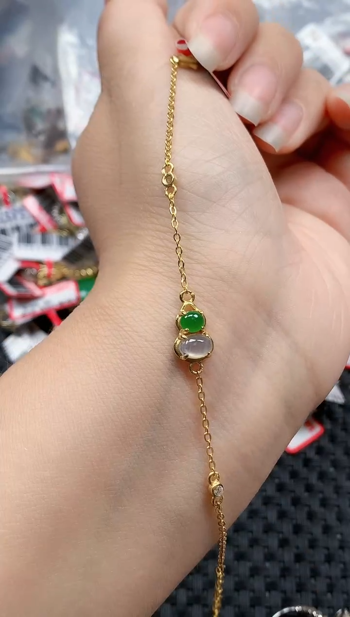 银S925镶嵌戒指翡翠天然A货缅甸翡翠