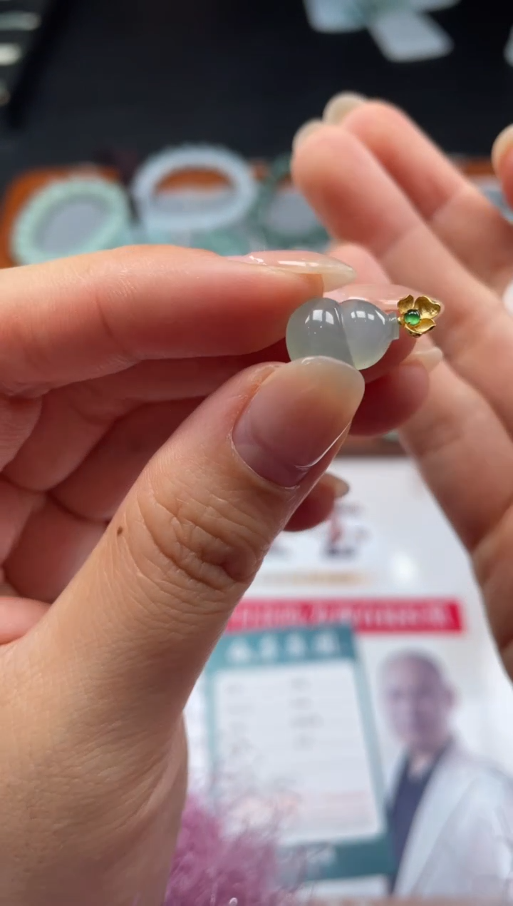 【闪购商品】定制翡翠18K金镶嵌03-08HDJT0140678