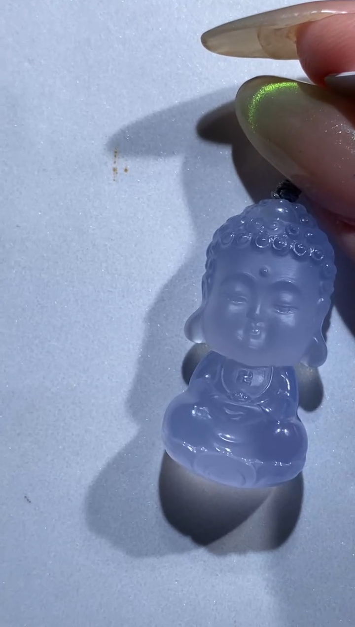 玛瑙/玉髓颈饰未镶嵌阿弥宝宝佛
