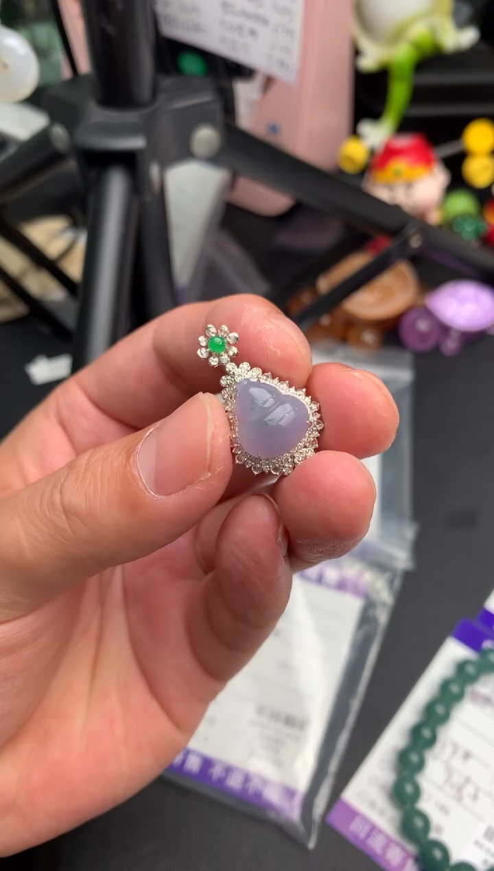 【闪购商品】定制翡翠18K金镶嵌模式推广期24小时鉴赏期