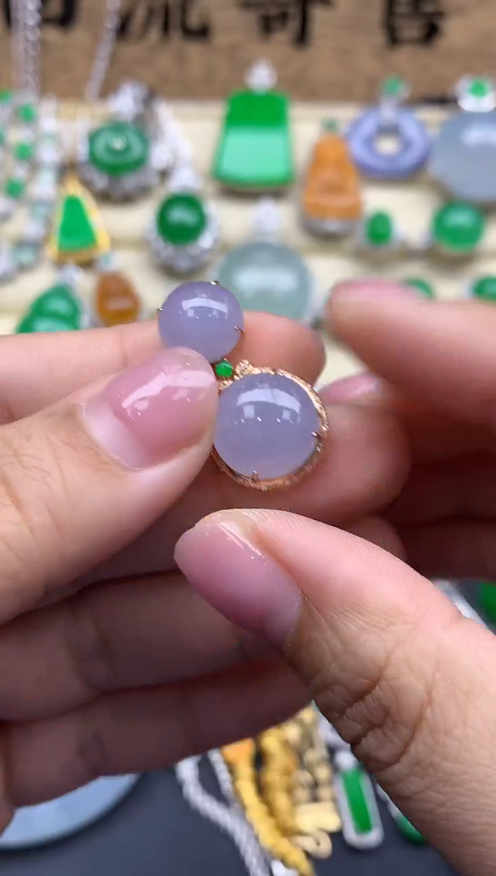 【闪购商品】翡翠颈饰18K金镶嵌479-中国好珍宝