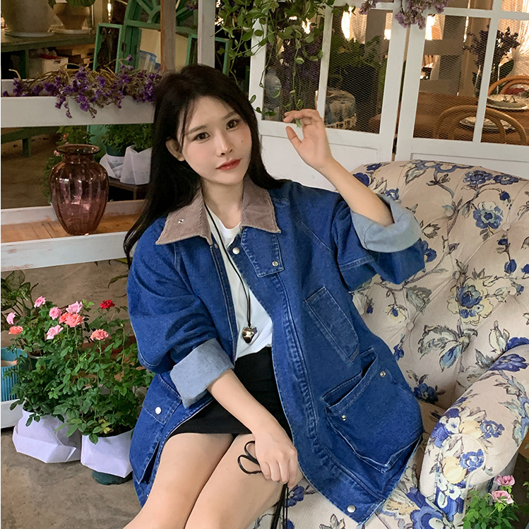 （801-900）牛仔外套显瘦百搭夏季百搭微瑕疵尾货