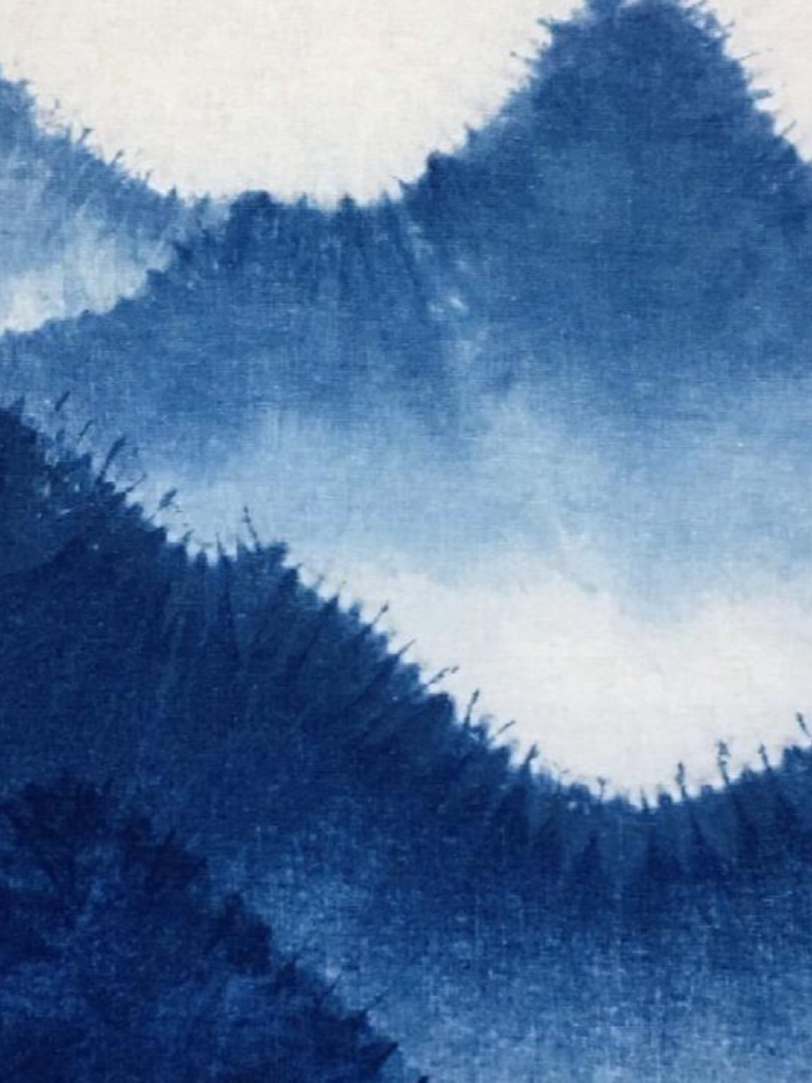 【羊绒围巾带底色】羊绒植物染围巾羊绒时尚 热转印围巾白色柔软