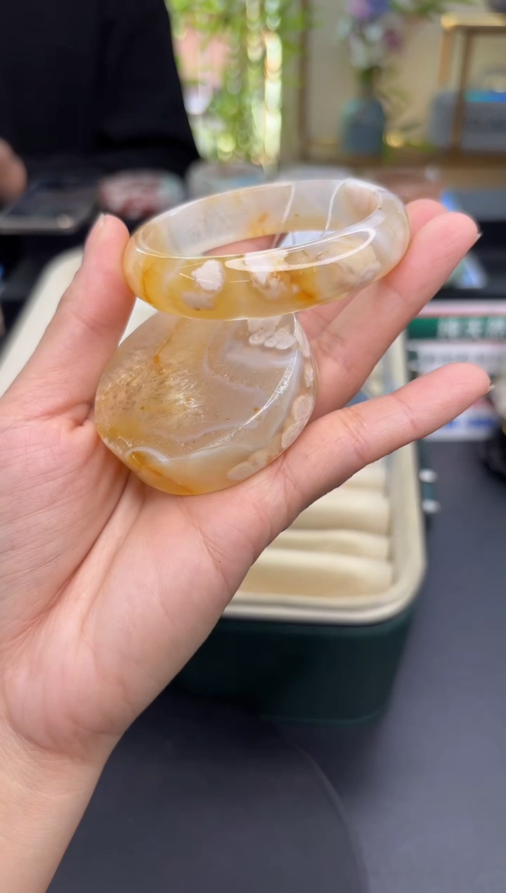 非金属布艺手镯 非金属手镯琦丽雅樱花手镯54圈C 594