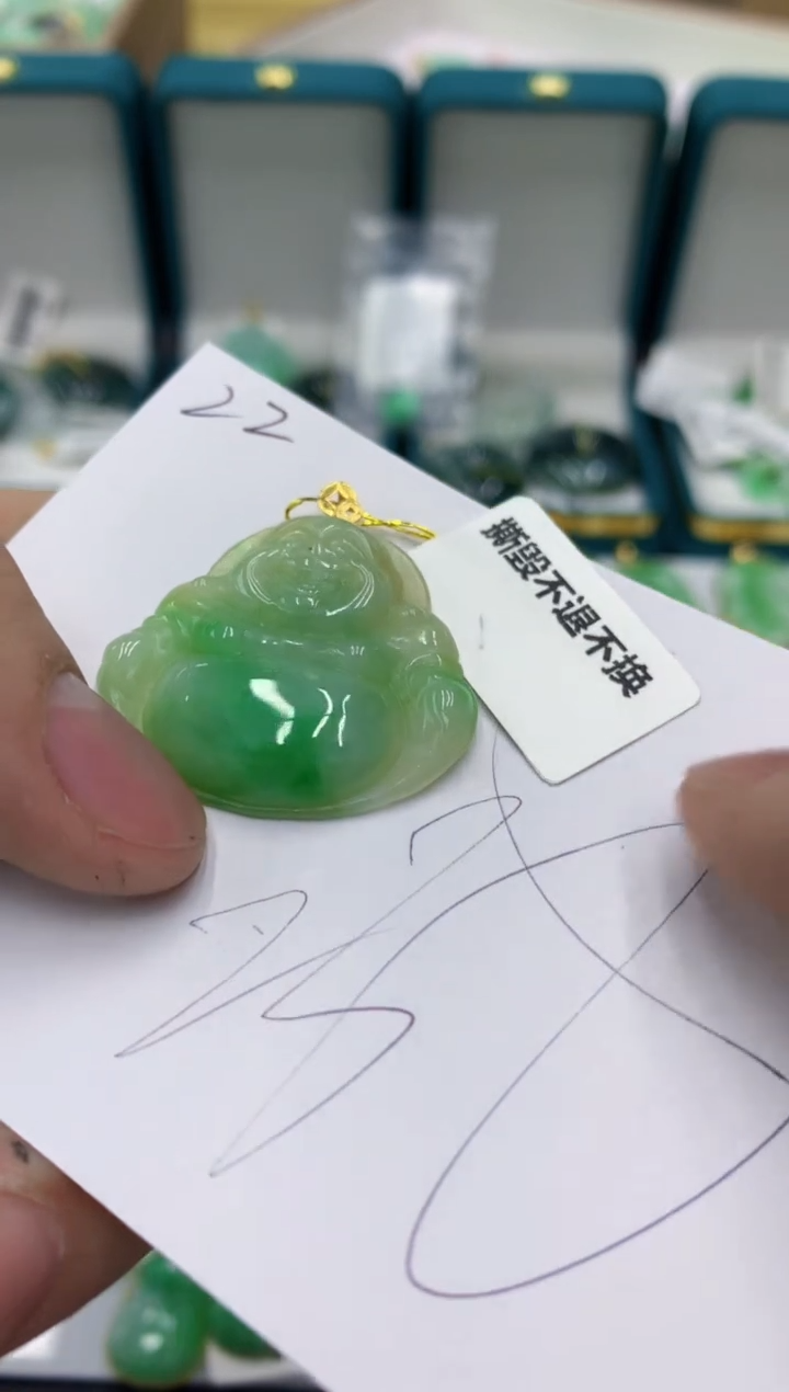 【闪购商品】翡翠颈饰18K金镶嵌11111111