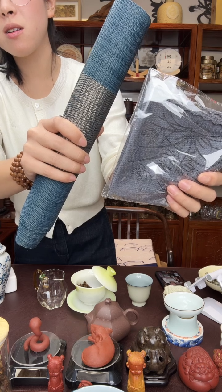 一米二茶桌桌旗带茶巾