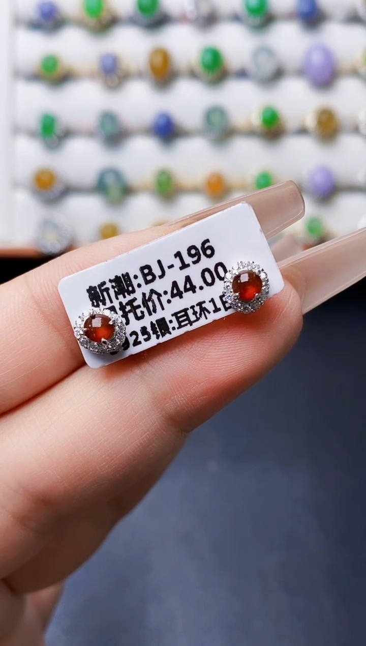 银S925镶嵌戒指翡翠1022