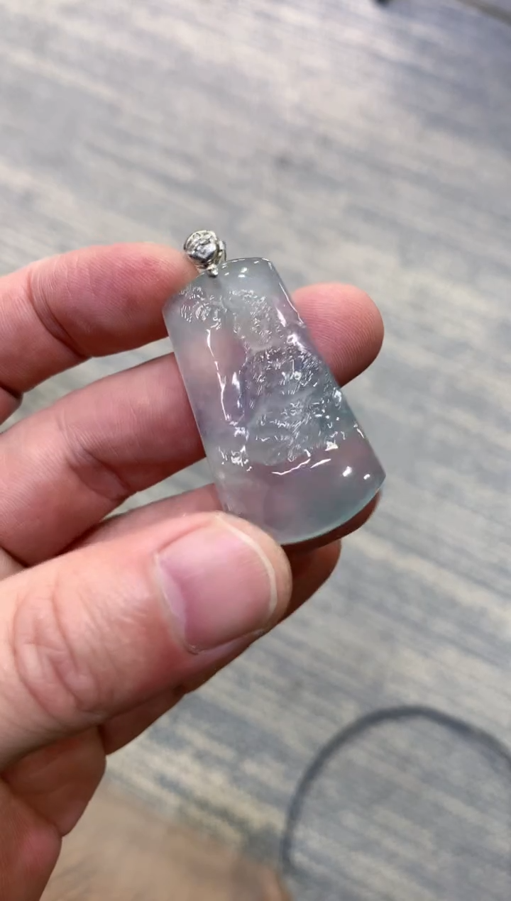 颈饰未镶嵌翡翠天然A货翡翠