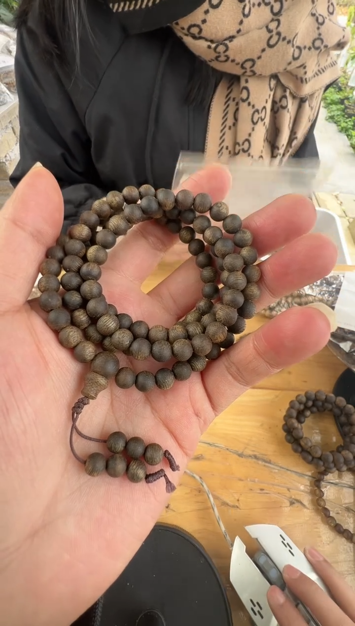 沉香沉香枕娟*张勺子沉水06圆珠多圈20+多样性发一