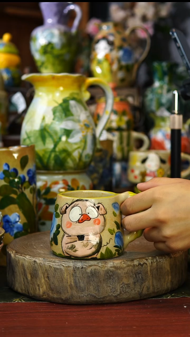 陶瓷191景德镇手工高温釉下彩