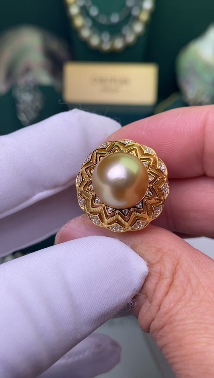 【闪购商品】海水珍珠戒指银S925镶嵌13