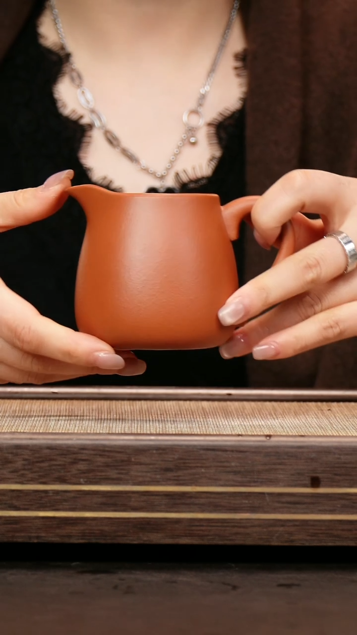 茶壶紫砂小煤窑朱泥 公道杯