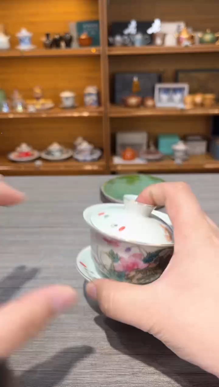 【闪购商品】虞美人盖碗茶具茶具