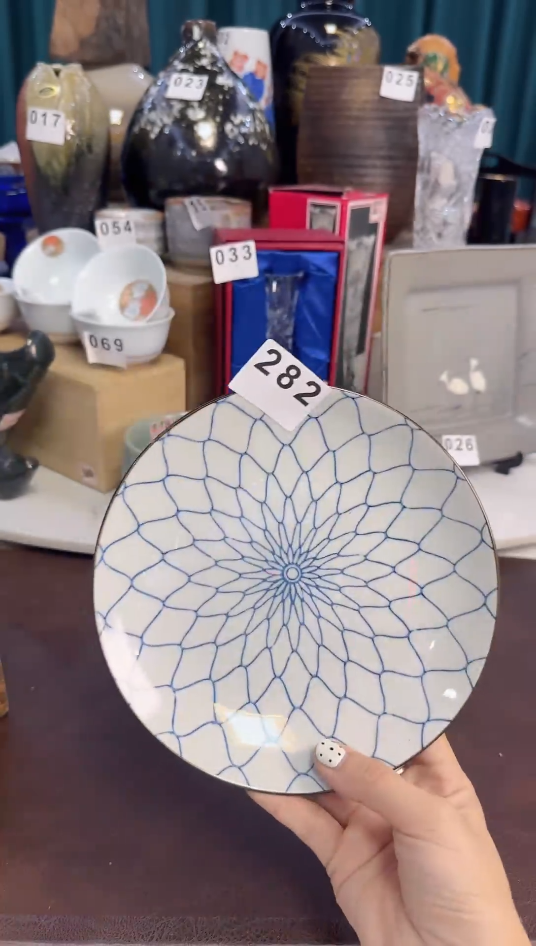 282青花圆盘·······