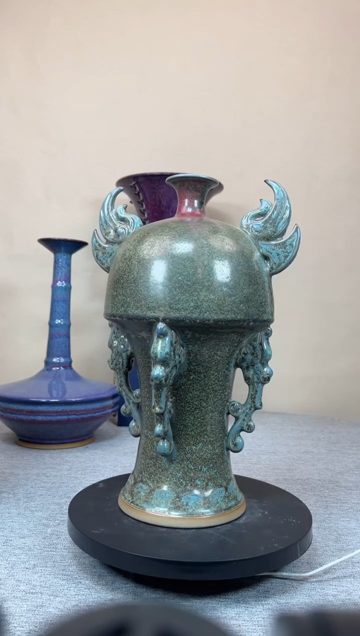 摆件陶神垕钧瓷收藏工艺品