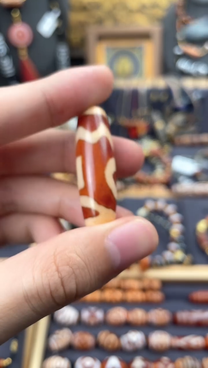 【闪购商品】玛瑙/玉髓颈饰未镶嵌高品红肉息增怀单珠
