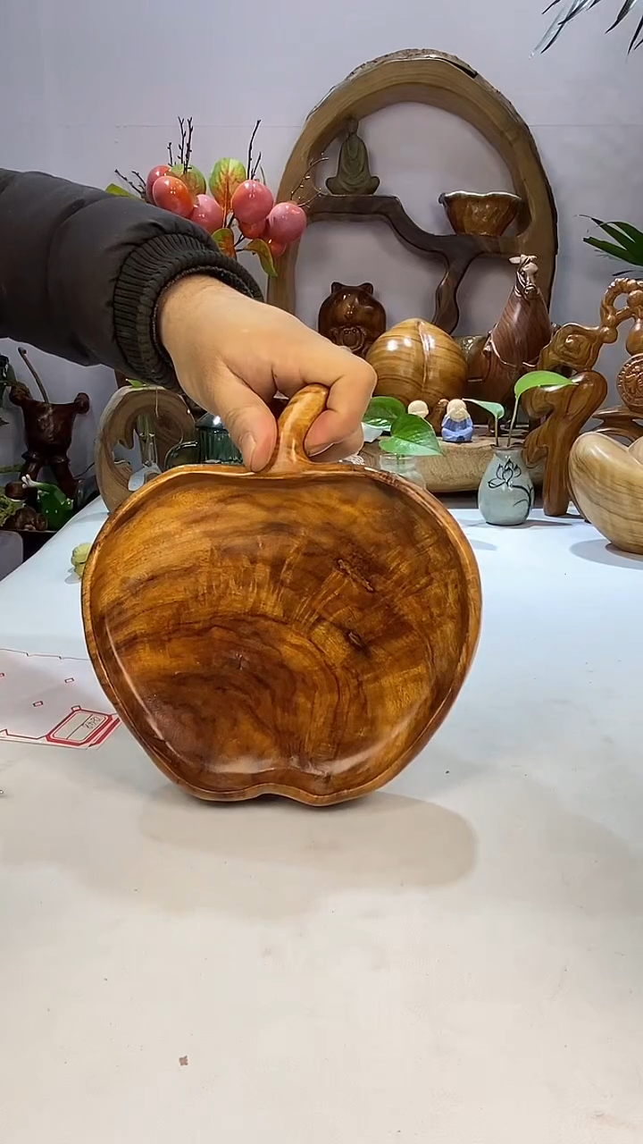 【闪购商品】香樟木A20苹果干泡/尺寸21*20*4